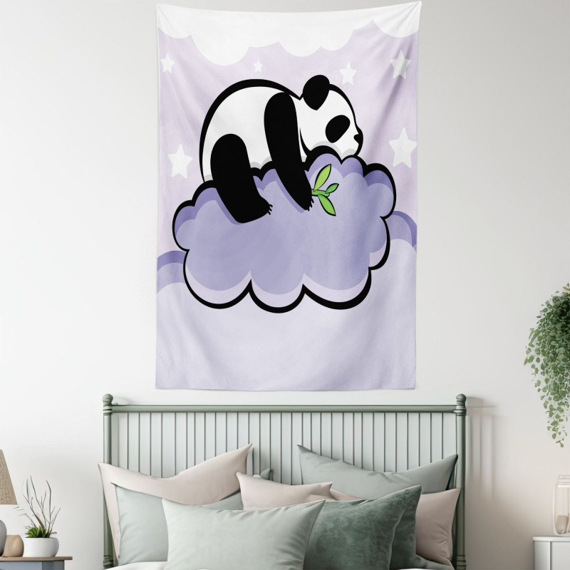 Sleeping Panda on Cloud Tapestry