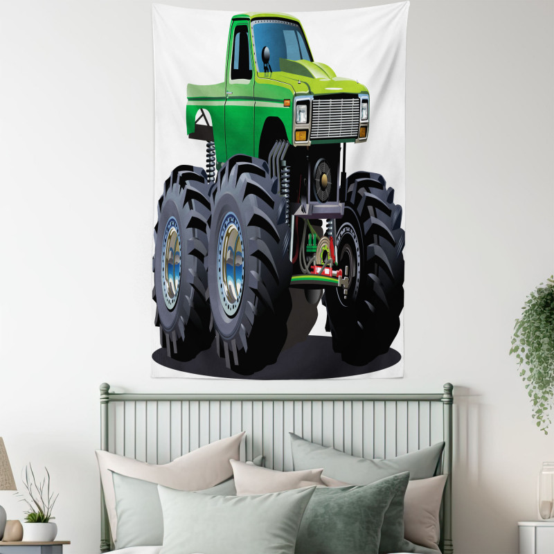 Monster Pickup Truck Tapestry