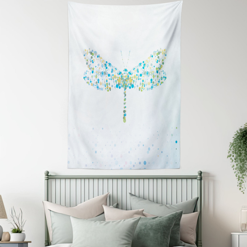 Dragonfly with Dots Tapestry