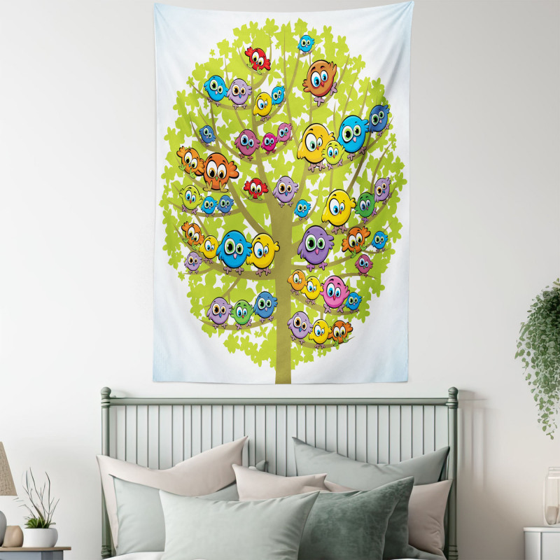 Canary Bird Fun Family Tapestry
