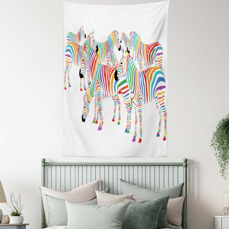 Colorful Animals Tapestry