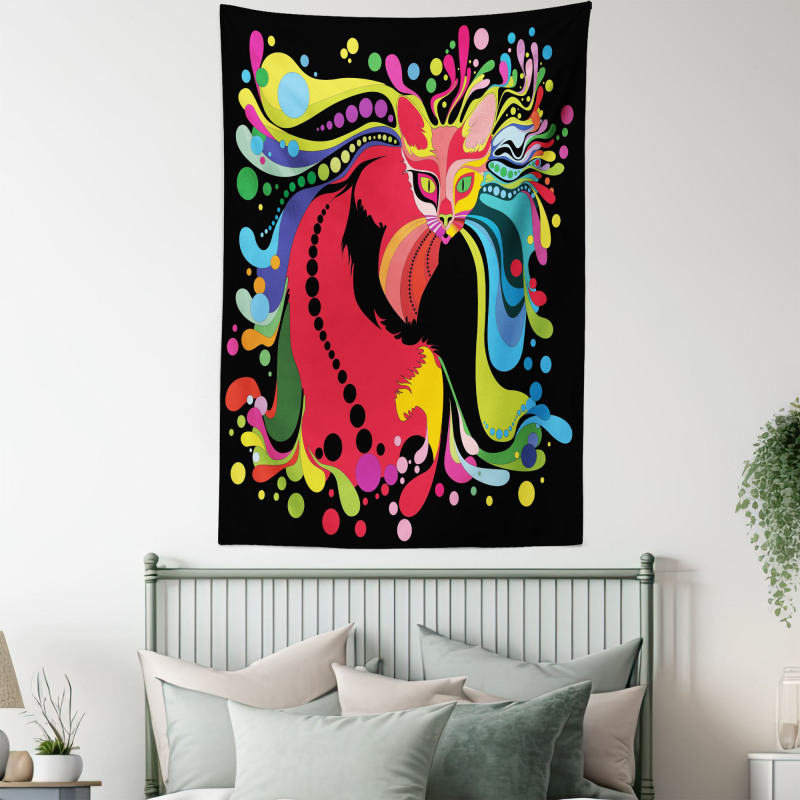 Futuristic Rainbow Tapestry