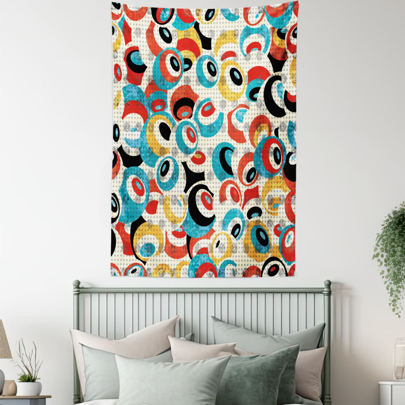 Retro Evil Eyes Tapestry