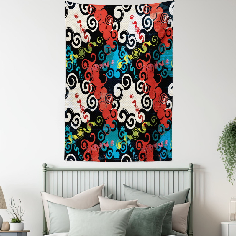 Grunge Street Art Tapestry