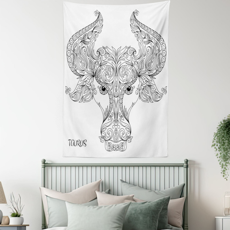 Astrology Taurus Sign Tapestry