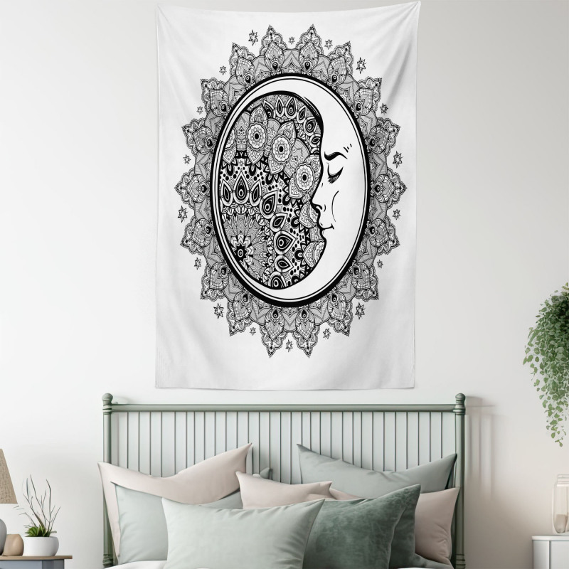 Mandala Moon Bohemian Tapestry
