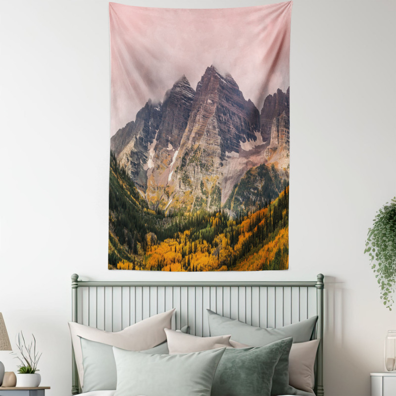 Mountain Forest Scenery Tapestry