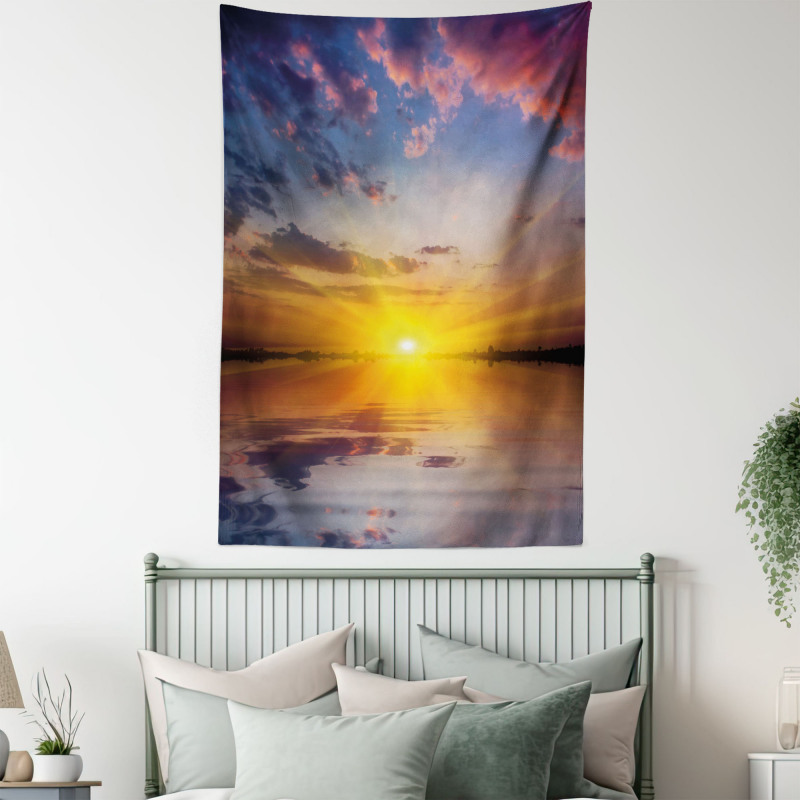 Tranquil Tender Dusk View Tapestry