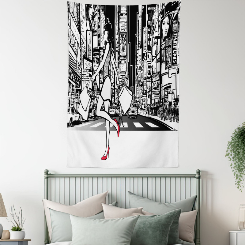 Shopper Girl NYC Tapestry