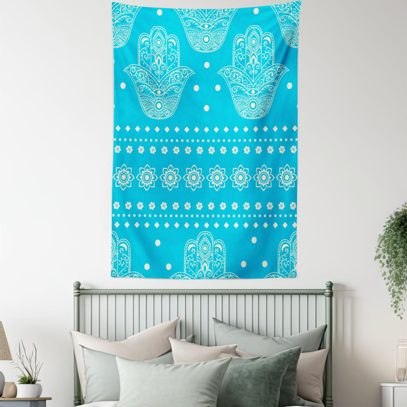 Eastern Cultural Floral Tapestry