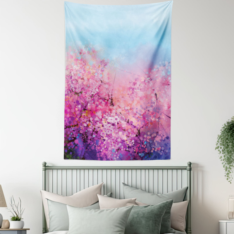 Cherry Spring Theme Tapestry