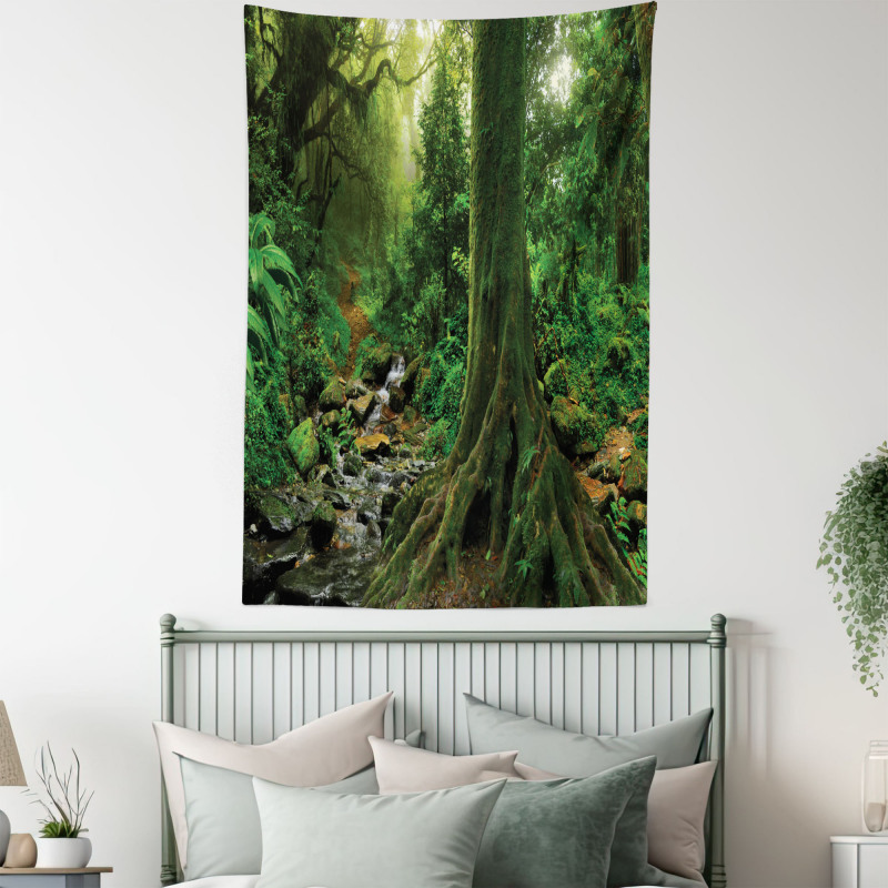 Moss on Trees Stream Tapestry