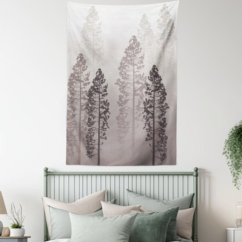 Wild Pine Forest Themed Tapestry