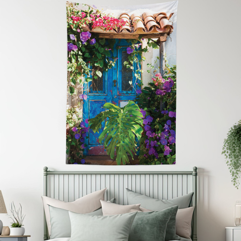 Palm Leaves Scene Tapestry