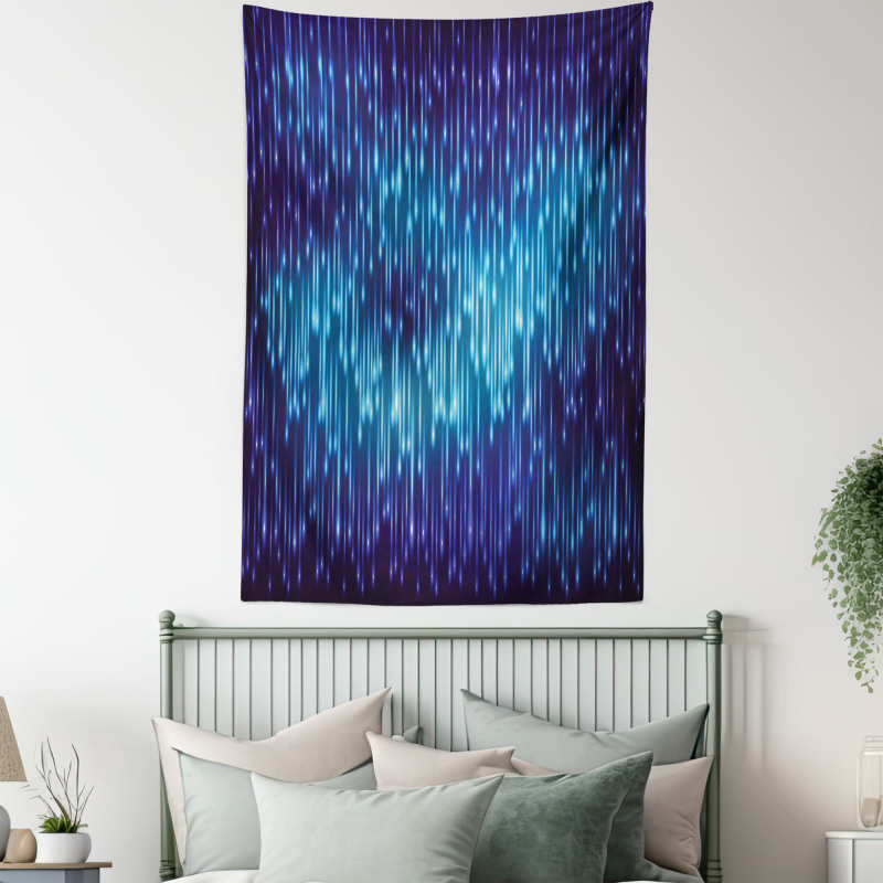Cosmic Rain Effect Vivid Tapestry