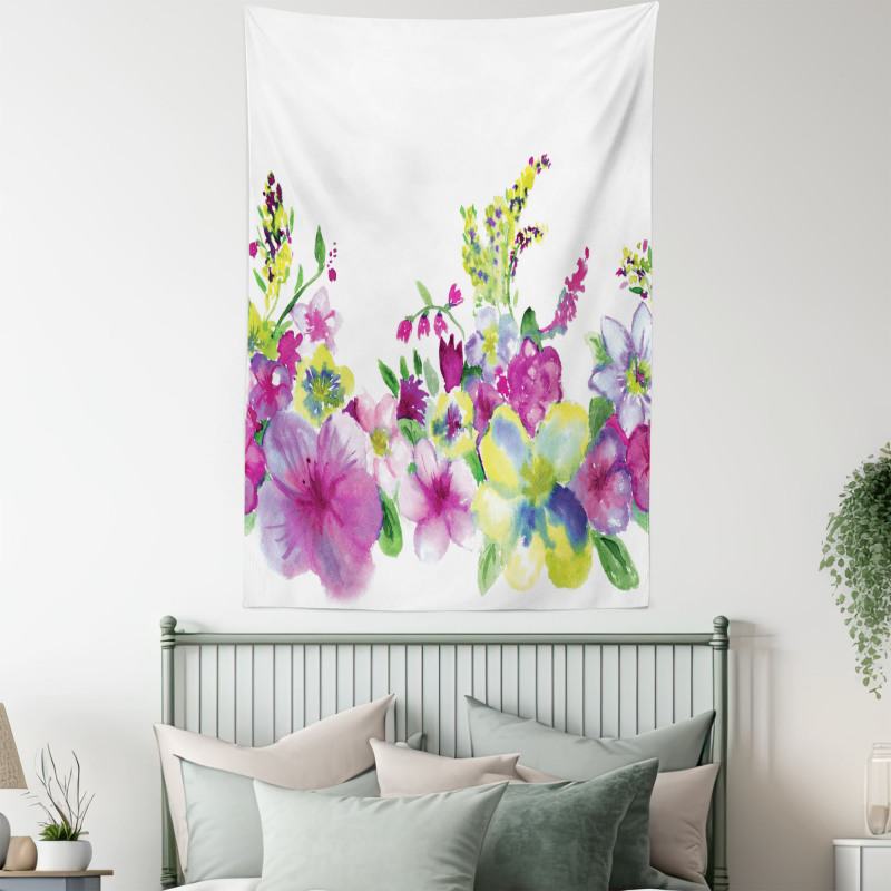 Watercolor Garden Tapestry