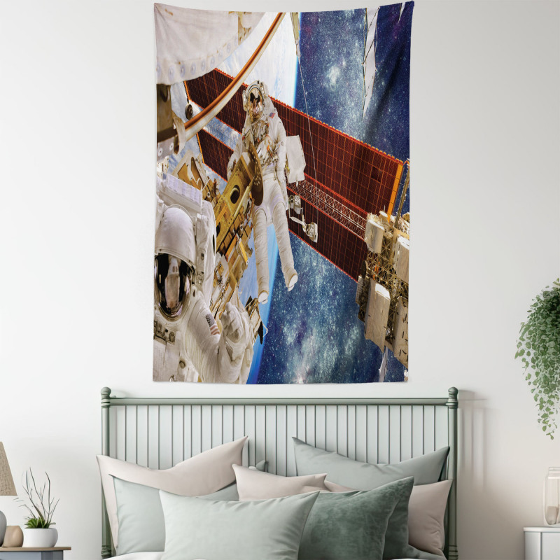 Space Station Planet Tapestry