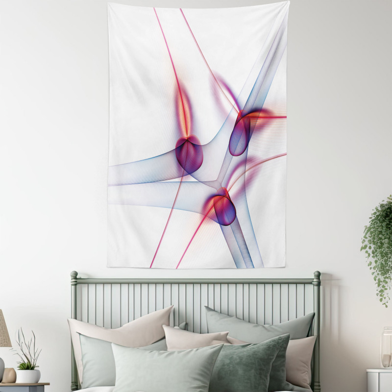 Modern Wavy Patterns Art Tapestry