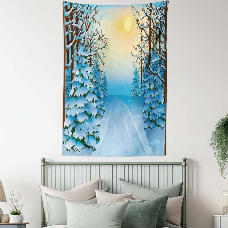 Cartoon Landscape Tapestry