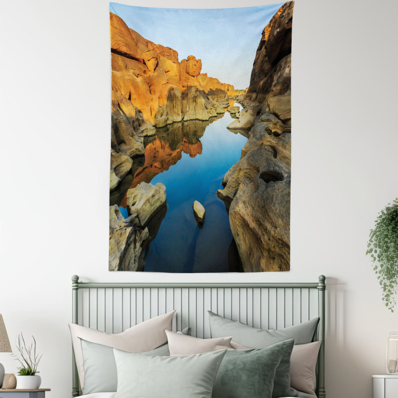 River Between Cliffs Tapestry