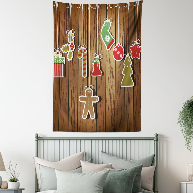Wooden Pattern Tapestry
