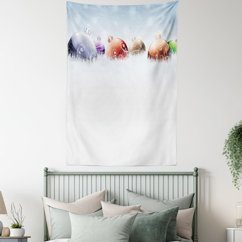 Winter Snow Field Tapestry