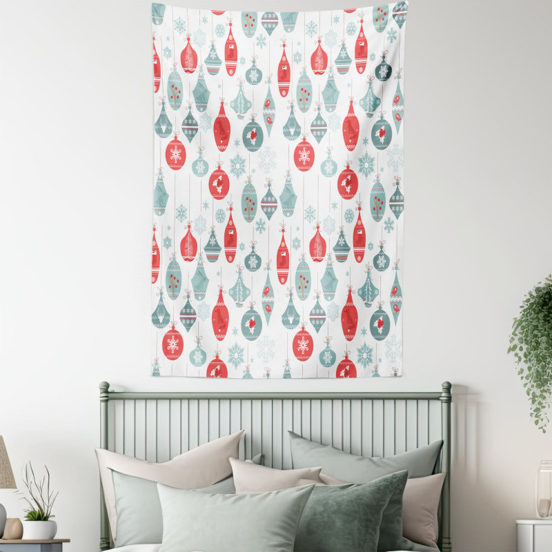 Joyful Xmas Pattern Tapestry