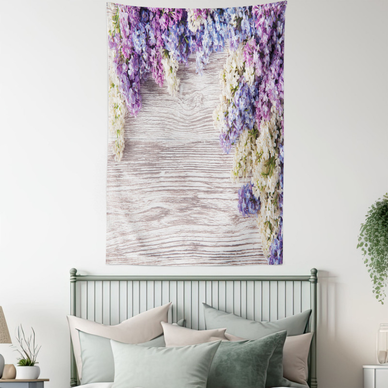 Lilac Flowers Bouquet Tapestry