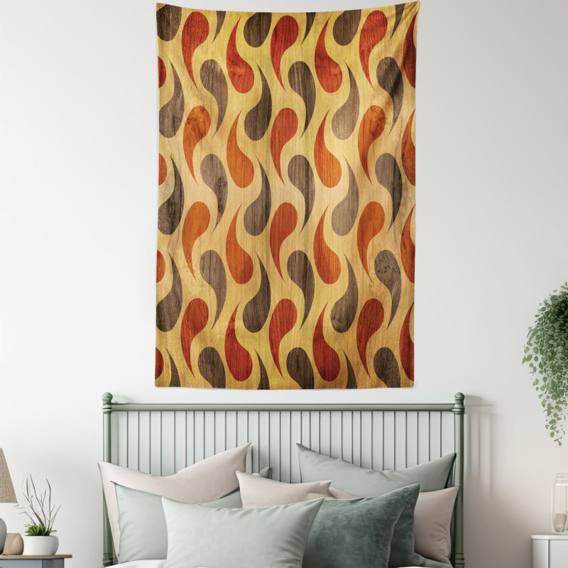 Tiling Wavy Shapes Tapestry