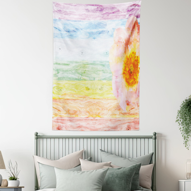 Summer Time Floral Roses Tapestry