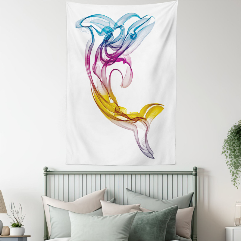 Aquatic Dolphin Tapestry