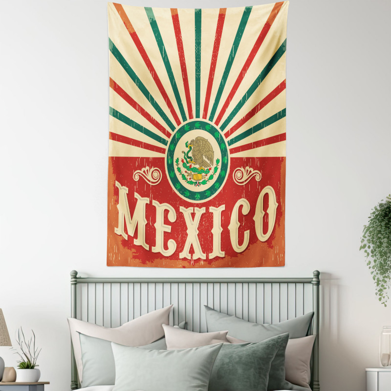 Vintage Poster Effect Tapestry