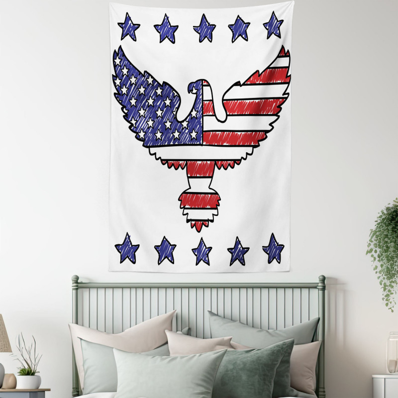 Patriotic Eagle Tapestry