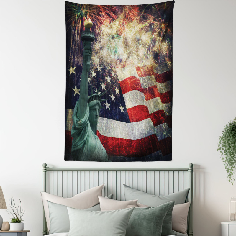 Fireworks 4th of July Tapestry