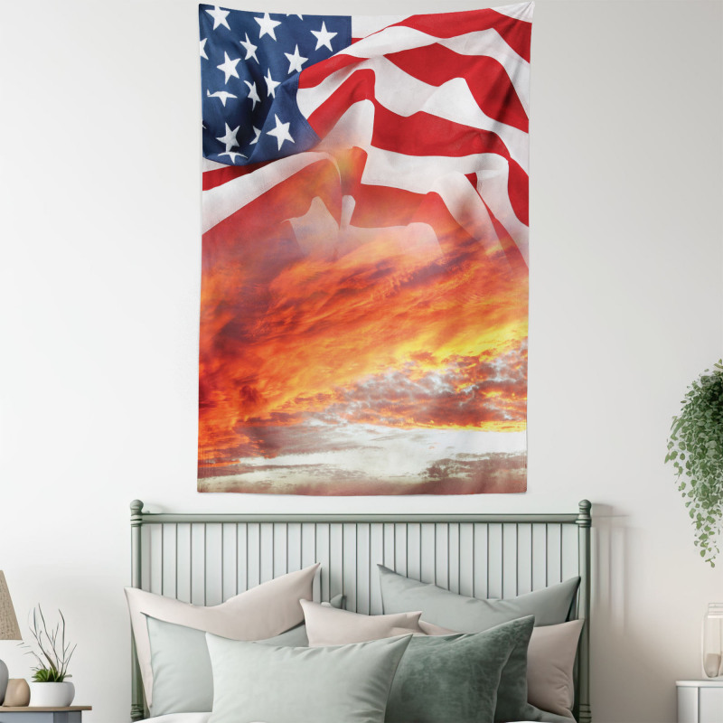 Skyline Clouds Tapestry