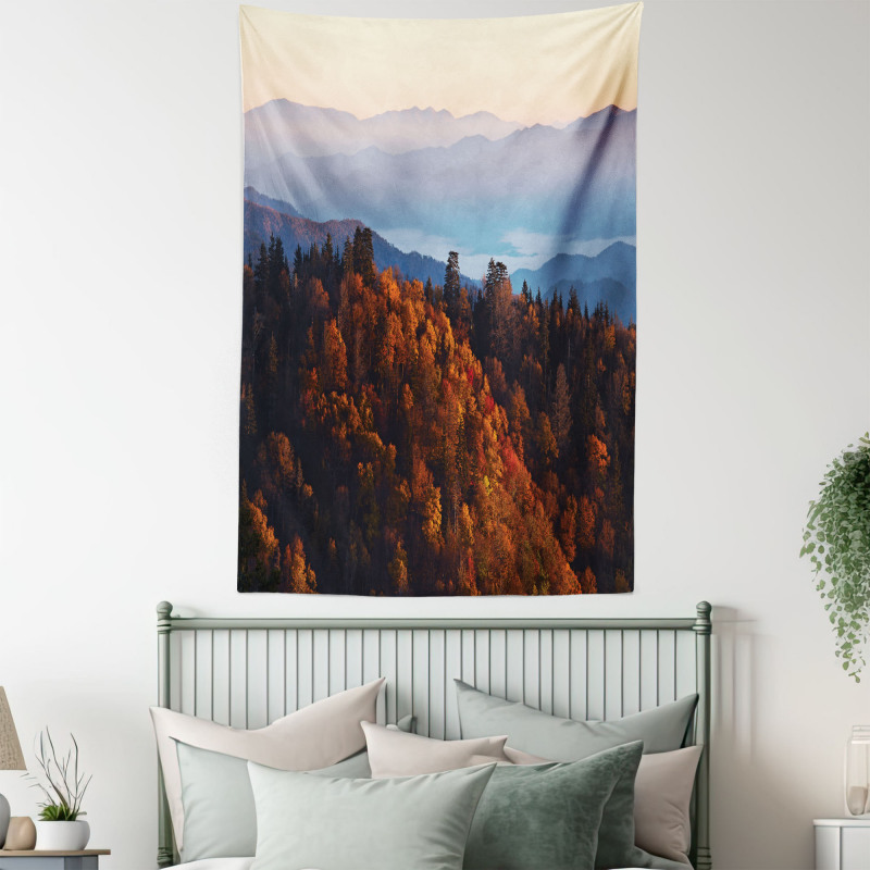 Sunrise Mountains Tapestry