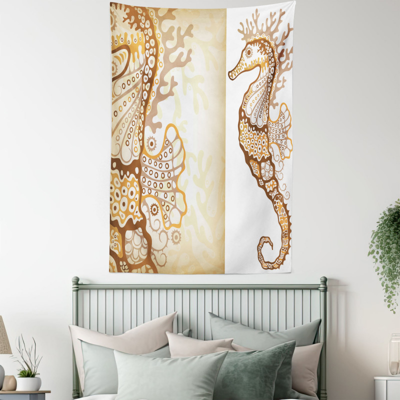 Seahorse Exotic Fishes Tapestry