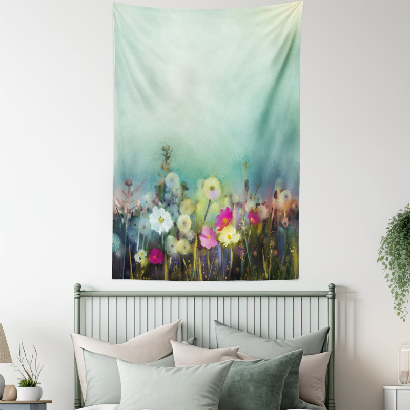 Dandelion Daisy Poppy Tapestry