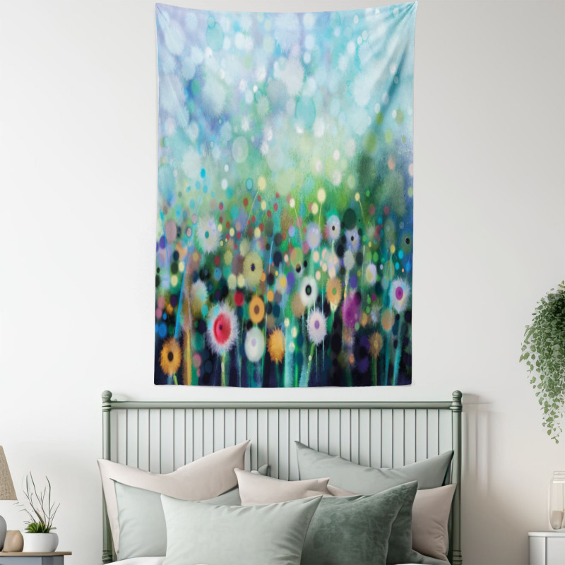 Flying Dandelions Art Tapestry