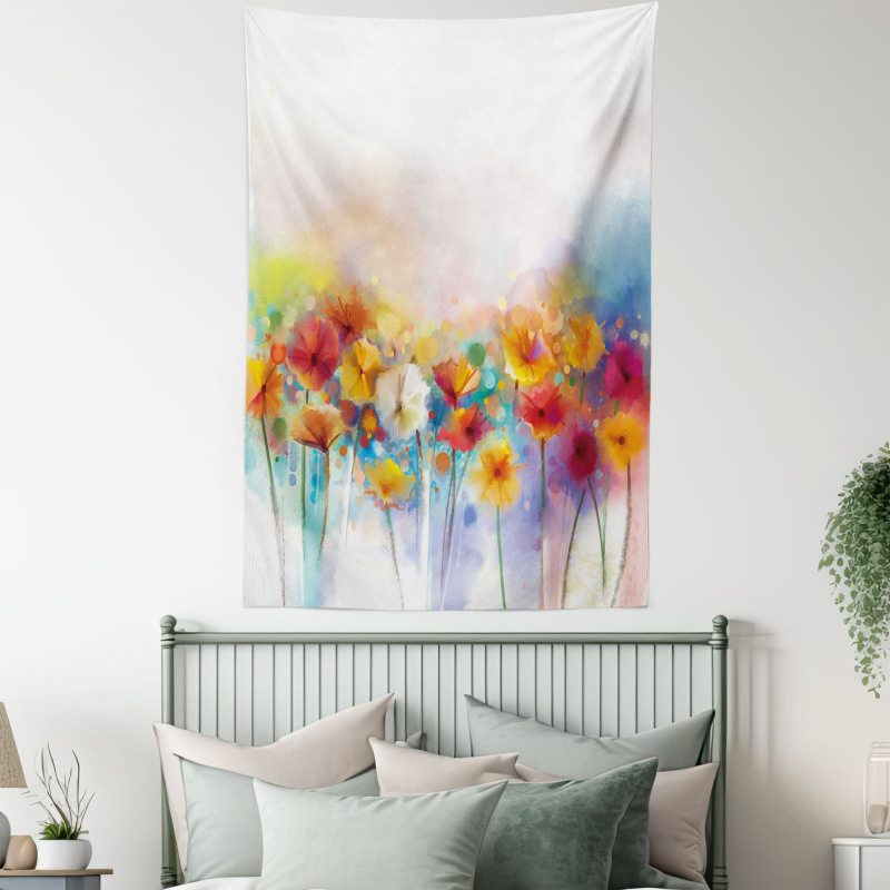 Gerbera Flower Bouquet Tapestry