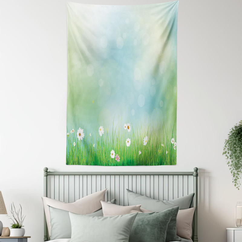 Spring Nature Field Tapestry