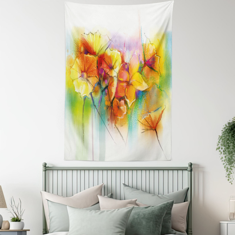 Autumn Flower Bouquet Tapestry