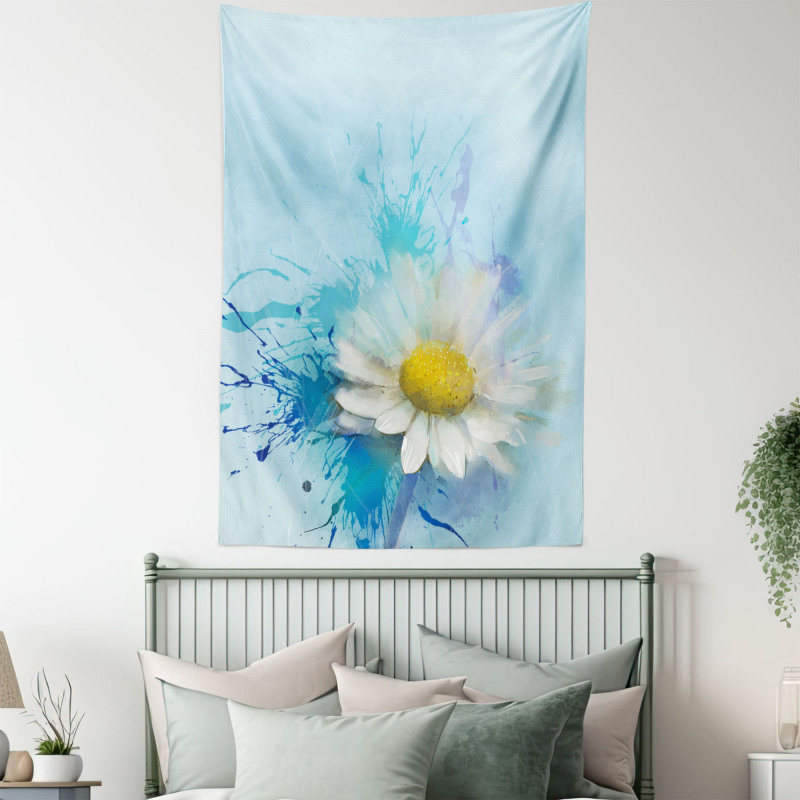 Painting Effect Daisy Tapestry