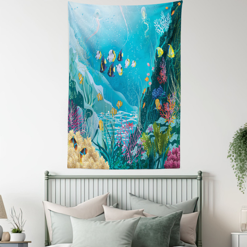 Underwater Scenery Tapestry