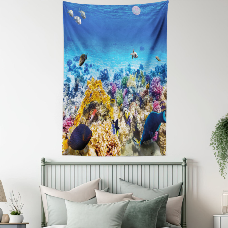 Ocean Corals Goldfish Tapestry