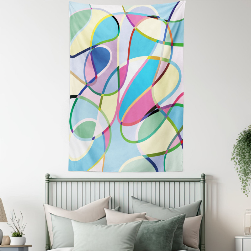 Colorful Lines Tapestry