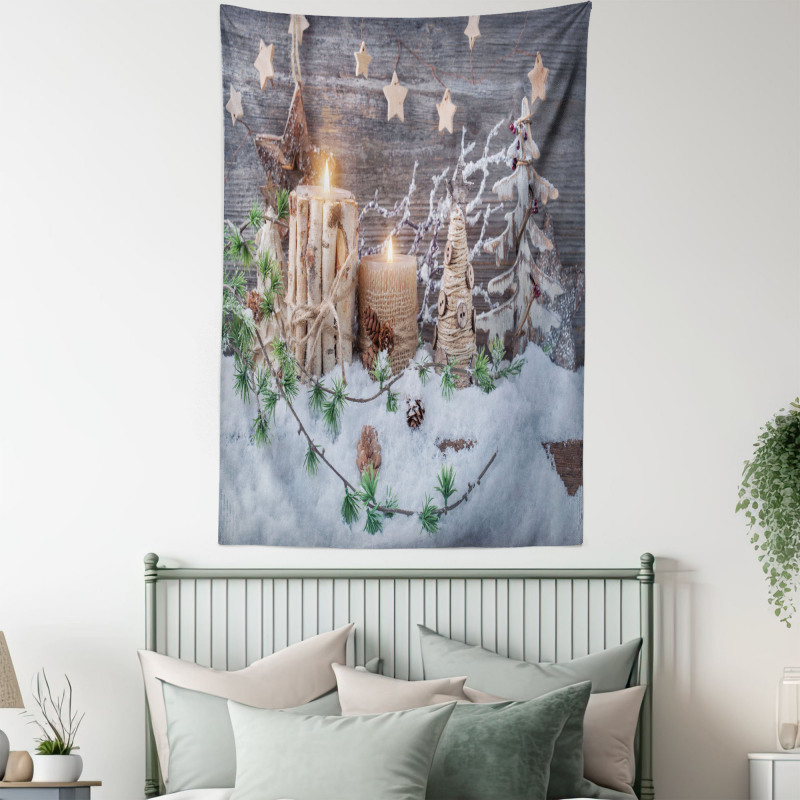 Candles with Lanterns Tapestry