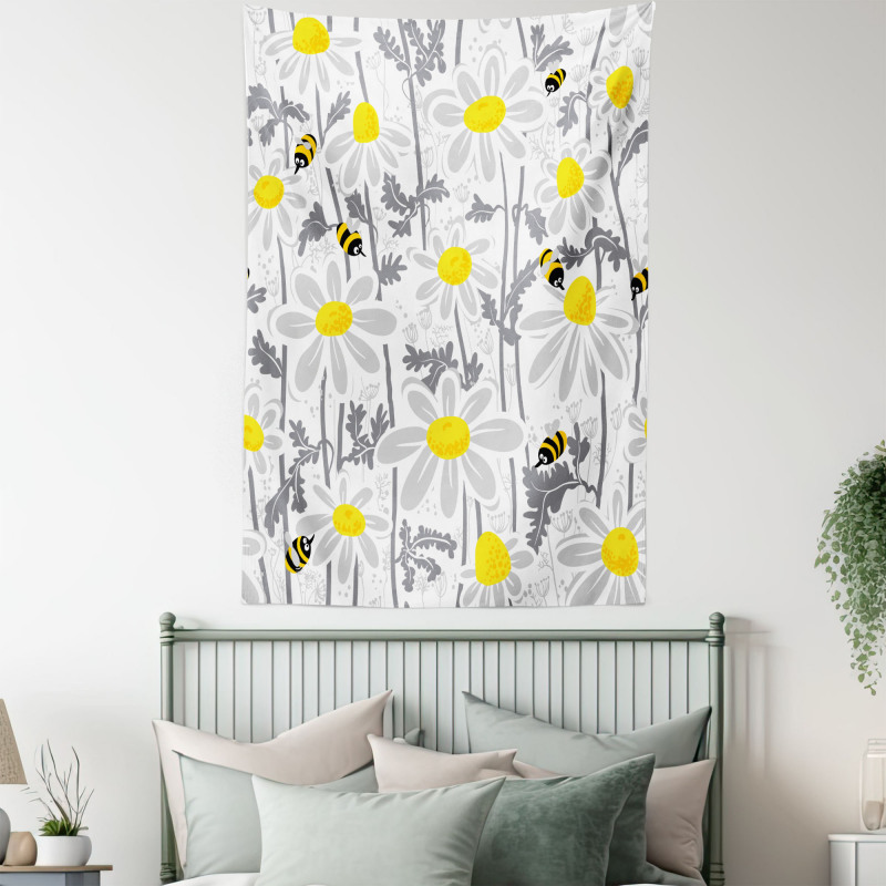 Daisy Leaf Spring Time Tapestry