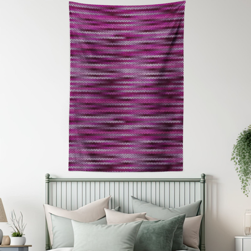 Vintage Knit Pattern Tapestry