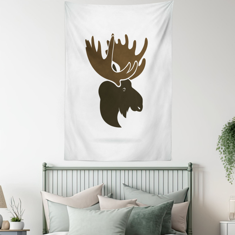 Canadian Deer Head Tapestry